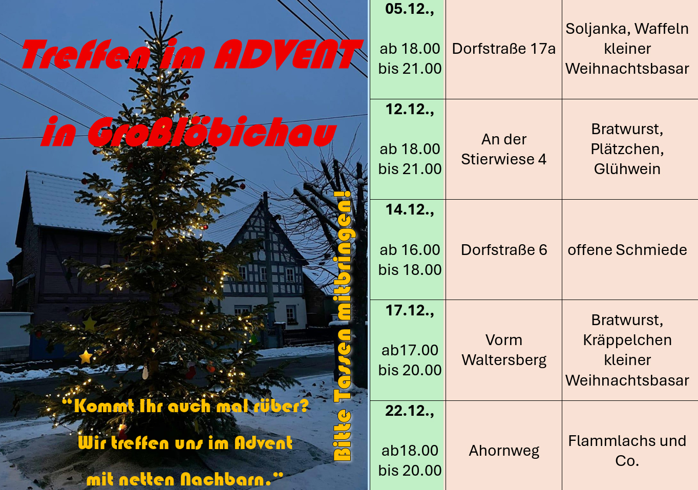 → Veranstaltungen Großlöbichau